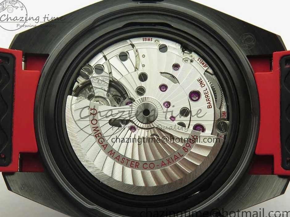 0209 Trendy Planet Ocean 45.5mm Deep Black red Real Ceramic VSF 1:1 Best Edition on Black Nylon Strap A8906 Super Clone 7986